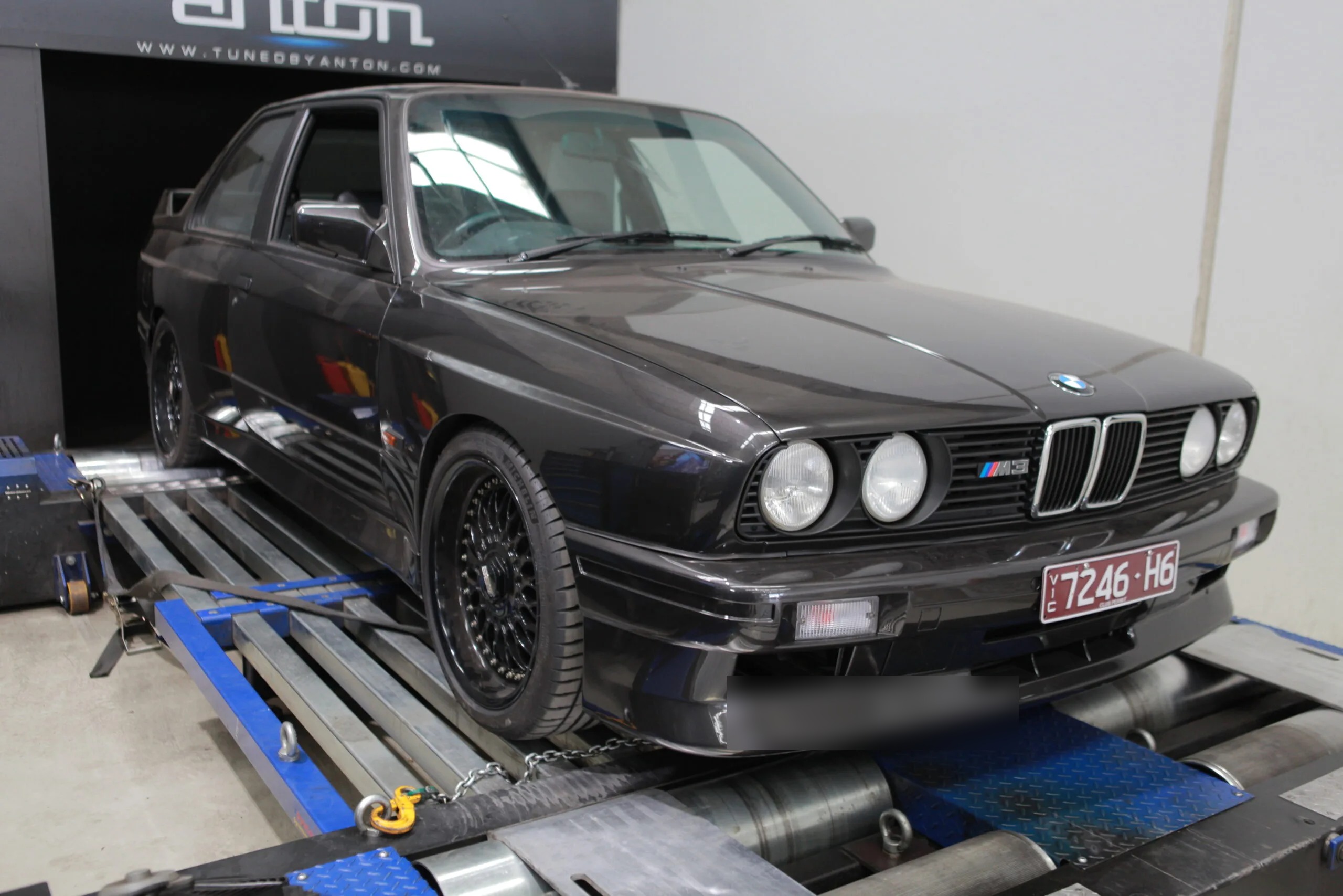 BMW M3 E46 (2001) at Protunes for Stage 2 ECU calibration