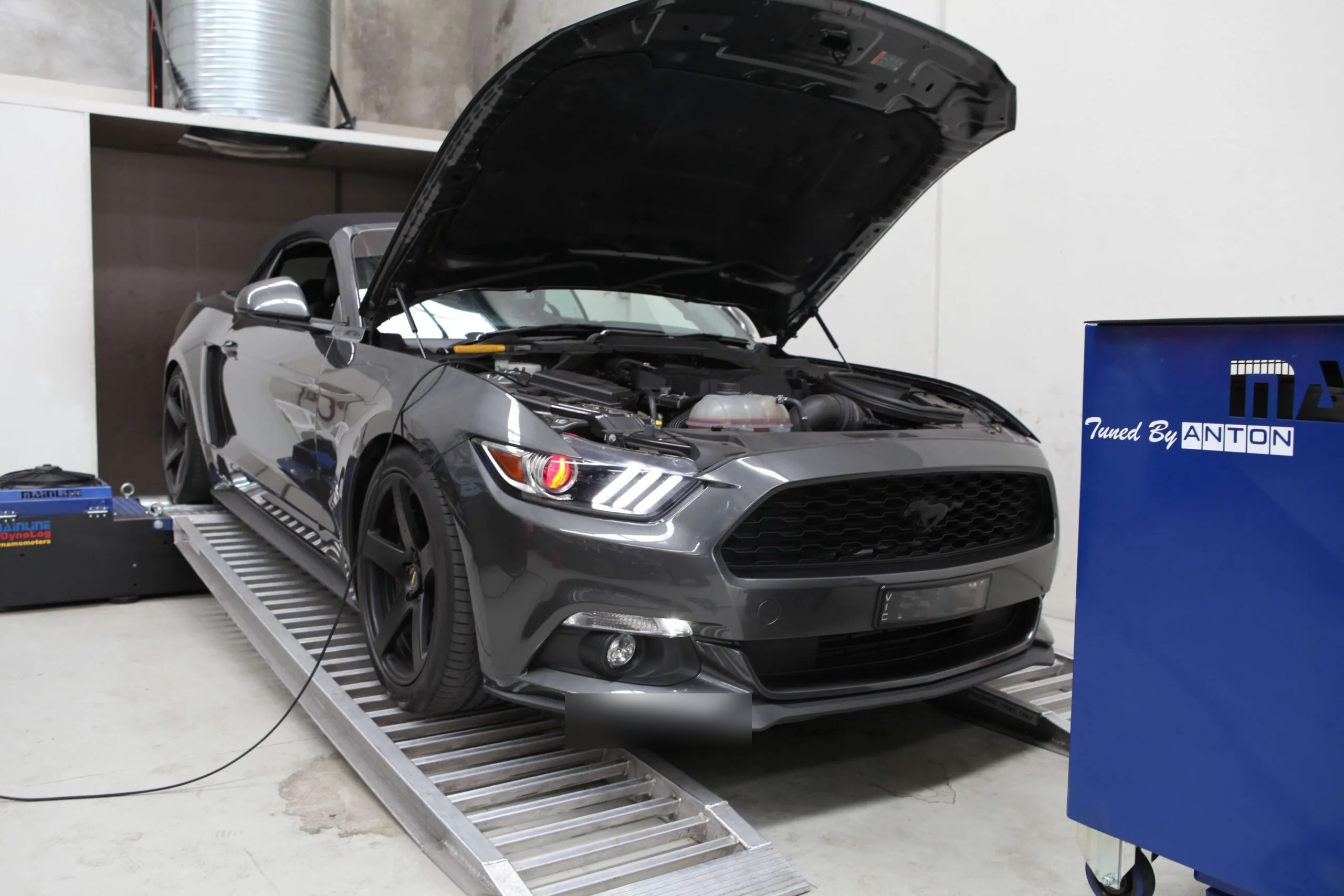 Ford Mustang GT (2016) at Protunes for Stage 1 ECU calibration
