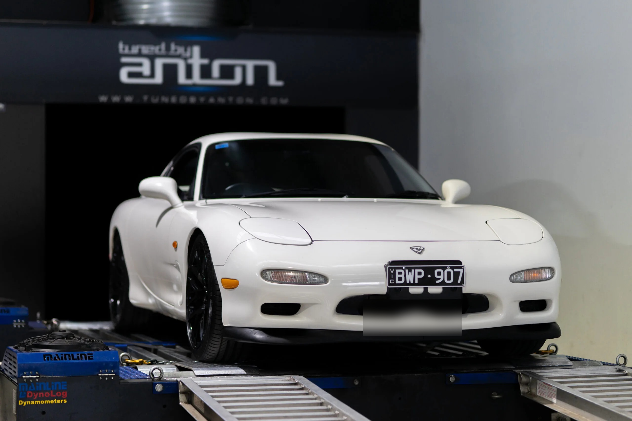 Mazda RX7 (1998) at Protunes for Stage 3 ECU calibration