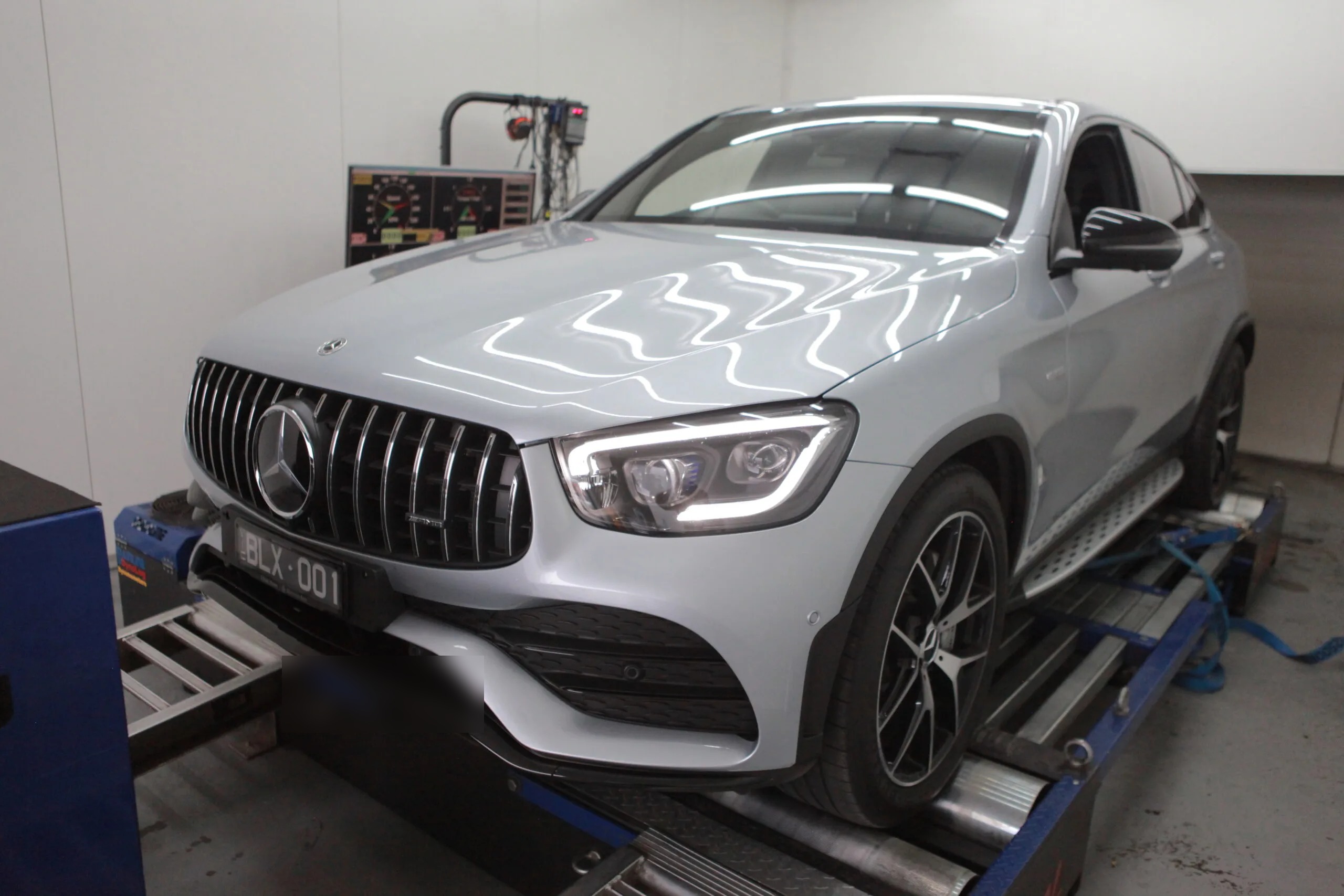 Mercedes GLC43 AMG (2020) at Protunes for Stage 1 ECU calibration