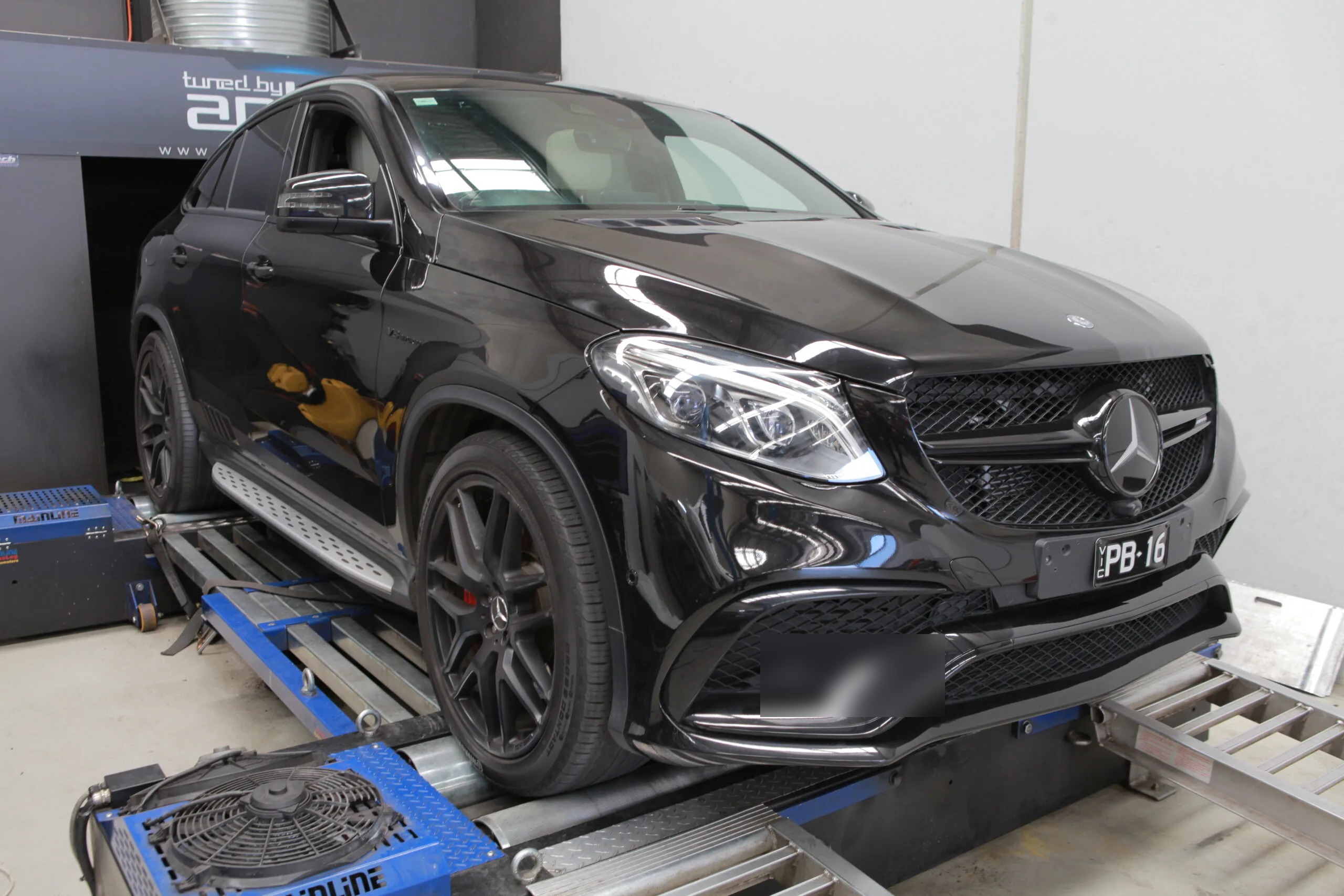 Mercedes GLE63S AMG (2016) at Protunes for Stage 1 ECU calibration