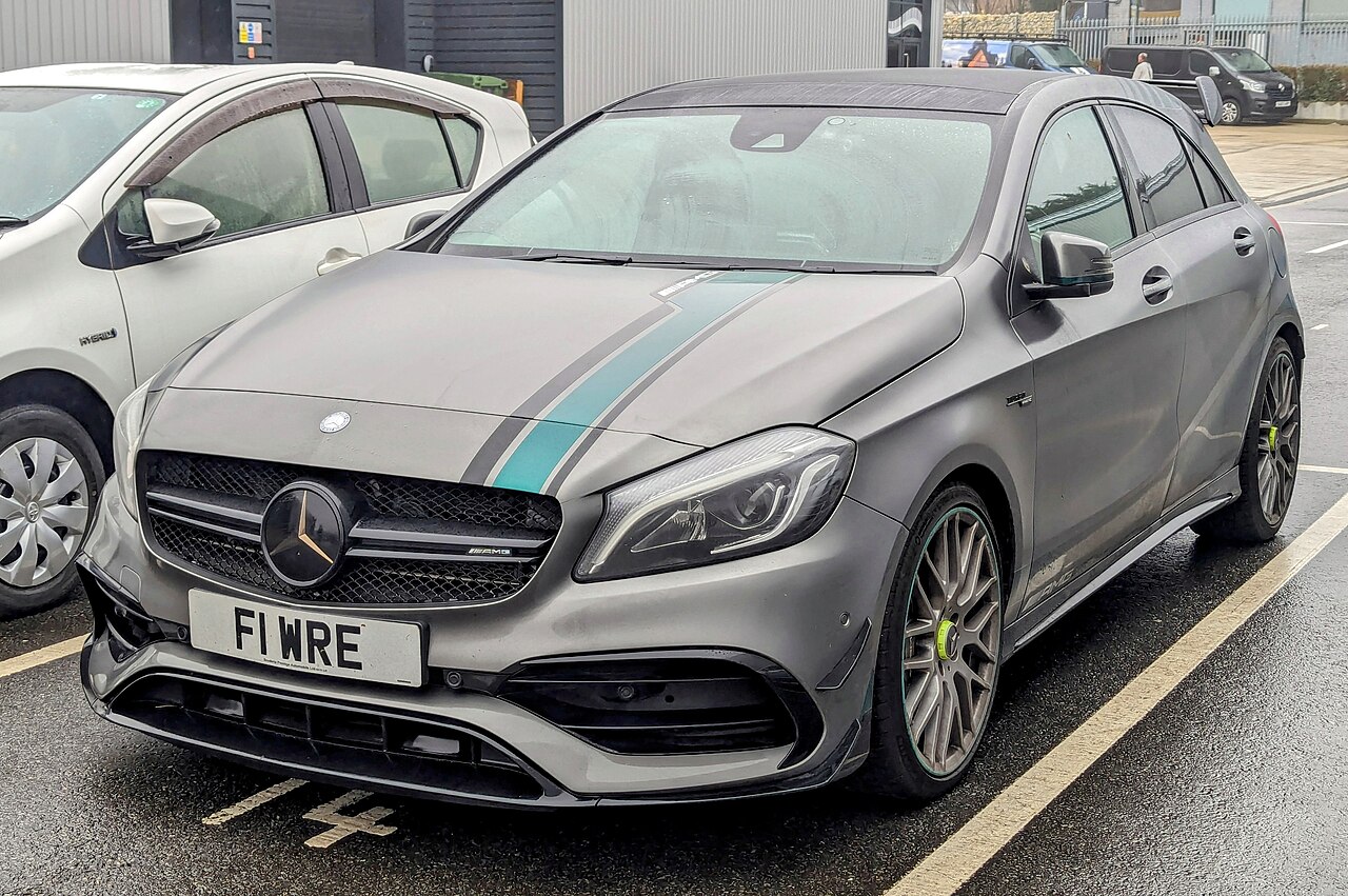 Mercedes A45 AMG (2016) — representative manufacturer image