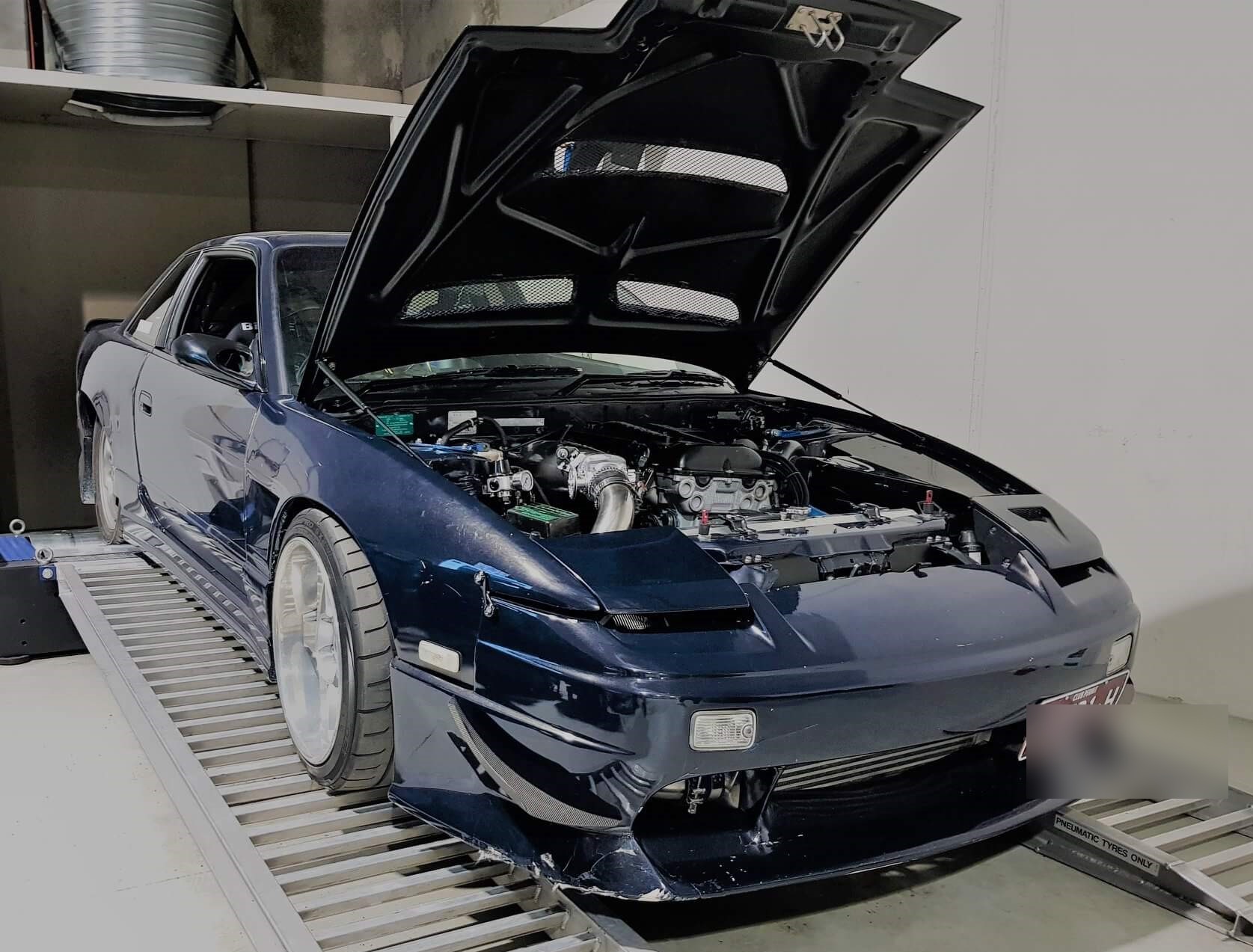 Nissan Silvia S13 (1995) at Protunes for Stage 3 ECU calibration