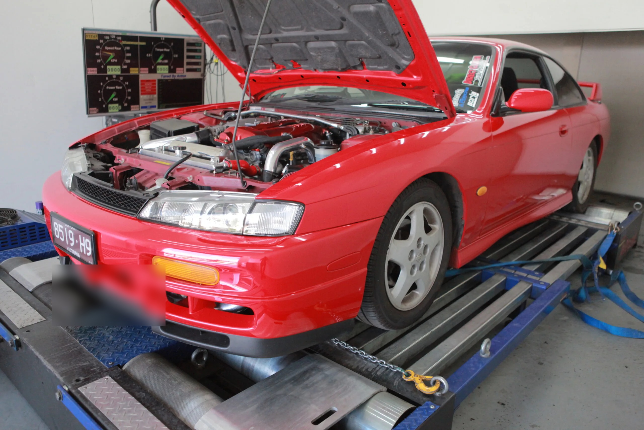 Nissan Silvia S14 (1996) at Protunes for Stage 3 ECU calibration
