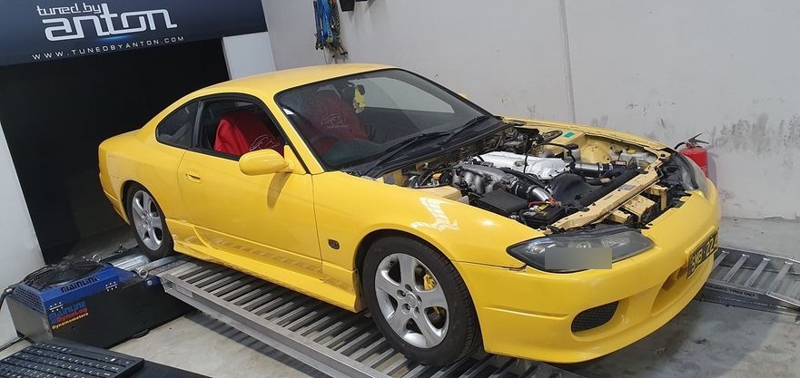 Nissan Silvia S15 (2002) at Protunes for Stage 2 ECU calibration