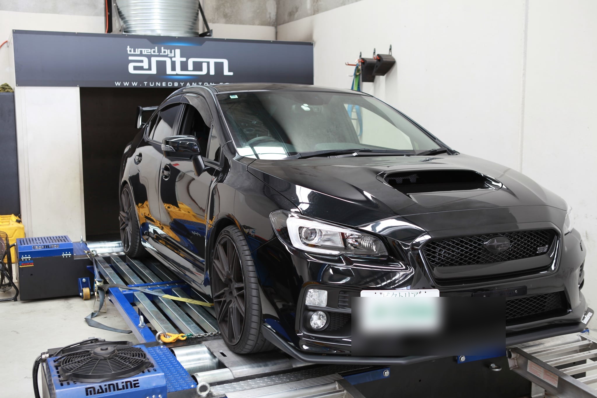 Subaru STi (2017) at Protunes for Stage 1 ECU calibration