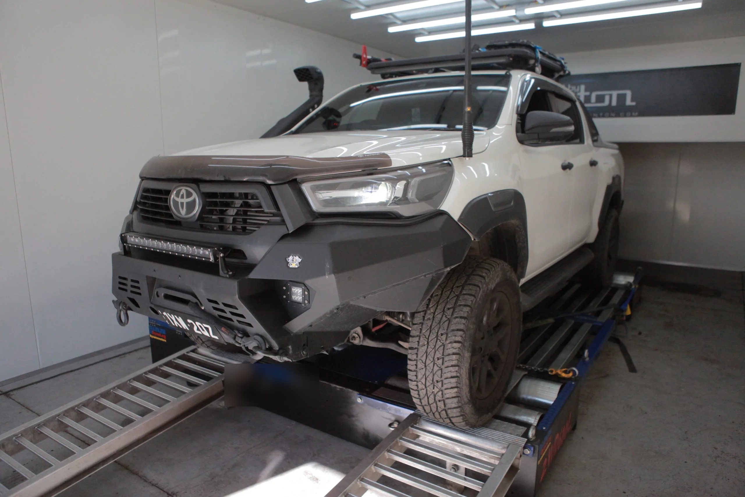 Toyota Hilux (2021) at Protunes for Stage 1 ECU calibration