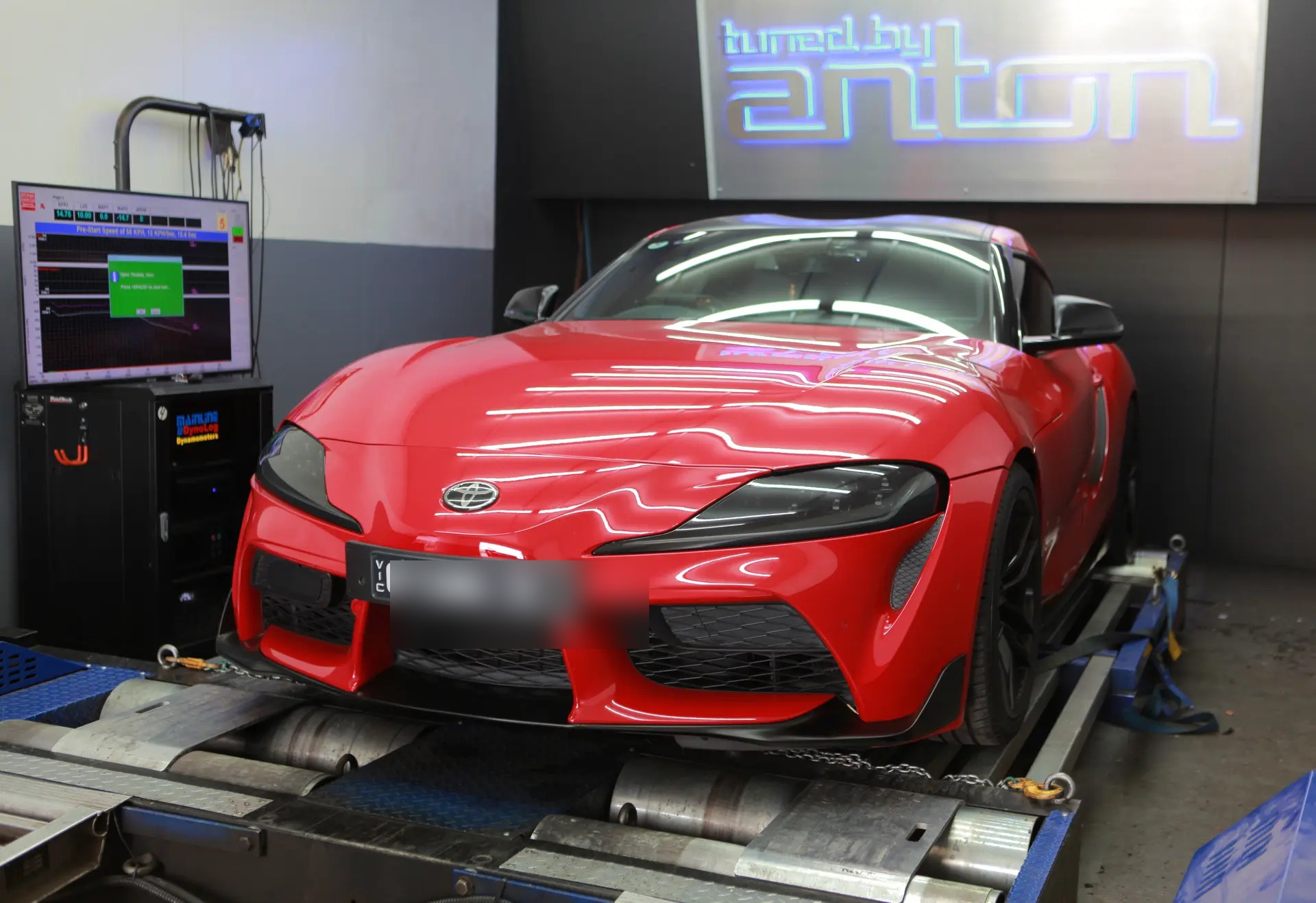 Toyota Supra A90 (2019) at Protunes for Stage 2 ECU calibration