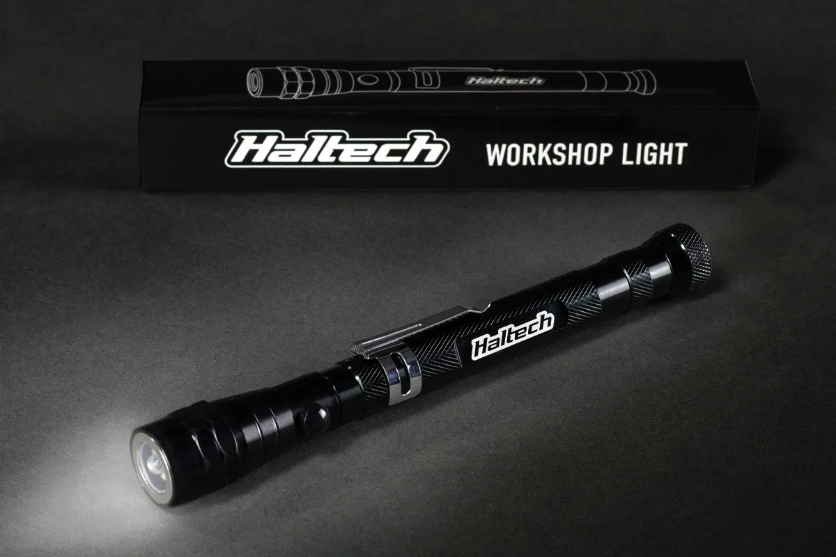 Haltech LED Telescopic Workshop Light Length: 17.3cm - 56.7cm