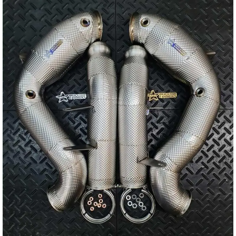 Redstar Catless Downpipes - Mercedes C63S W205