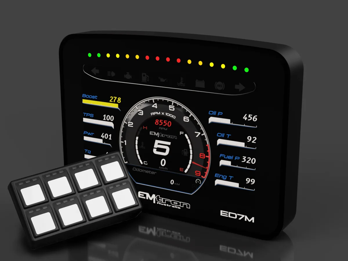 Emtron ED7M and 8 Button Keypad