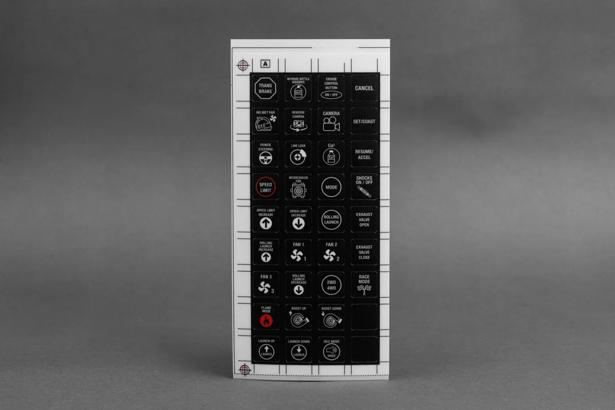 8 Button Keypad Alternate Sticker Sheet