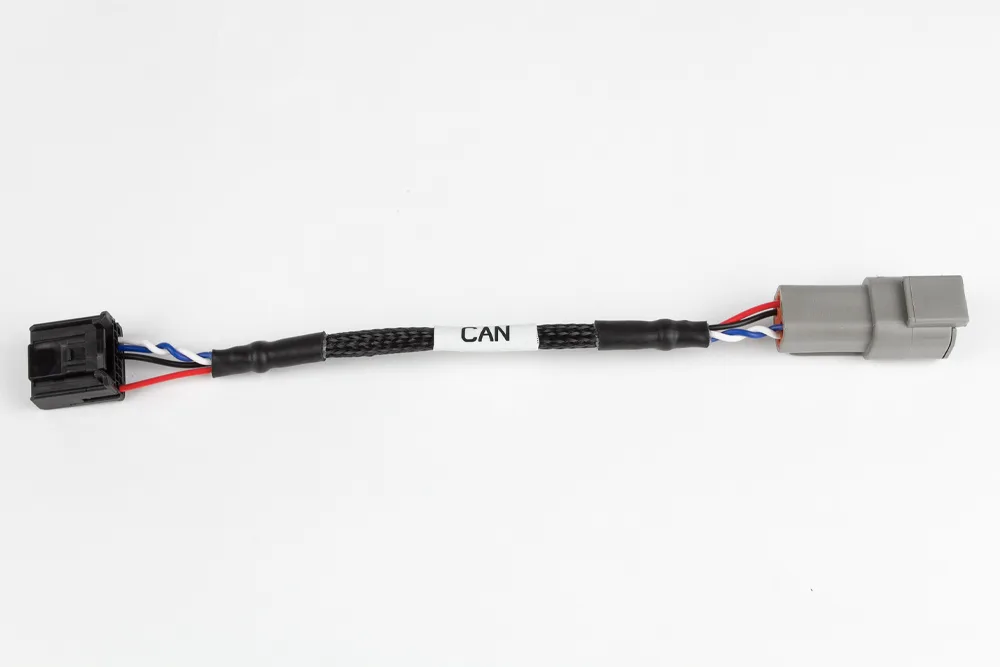 Haltech Elite CAN Cable - DTM4  Receptacle to 16 pin Black Tyco - 150mm / 6" Length: 150mm / 6"
