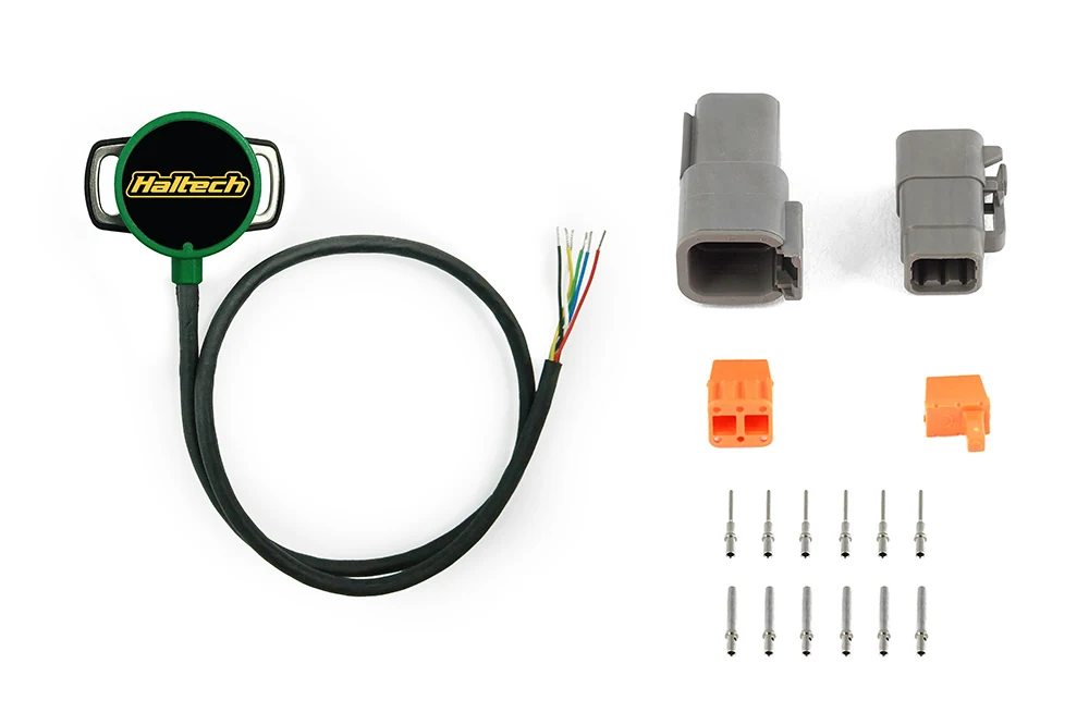 Throttle Position Sensor - Contactless Dual Channel  8mm D-Shaft Length: 500mm cable length Size: 8mm D-Shaft