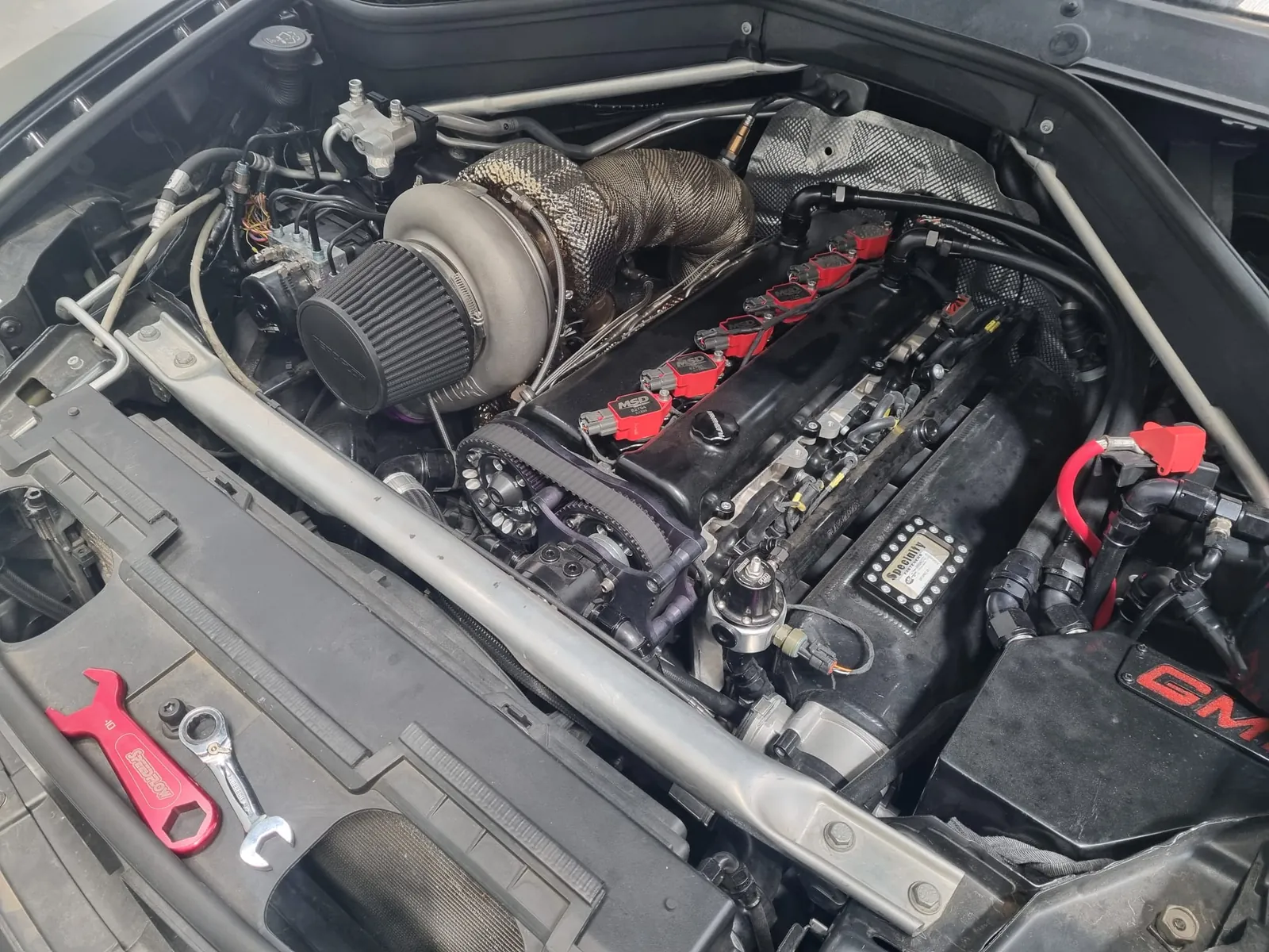 Turbocharged inline-six engine build