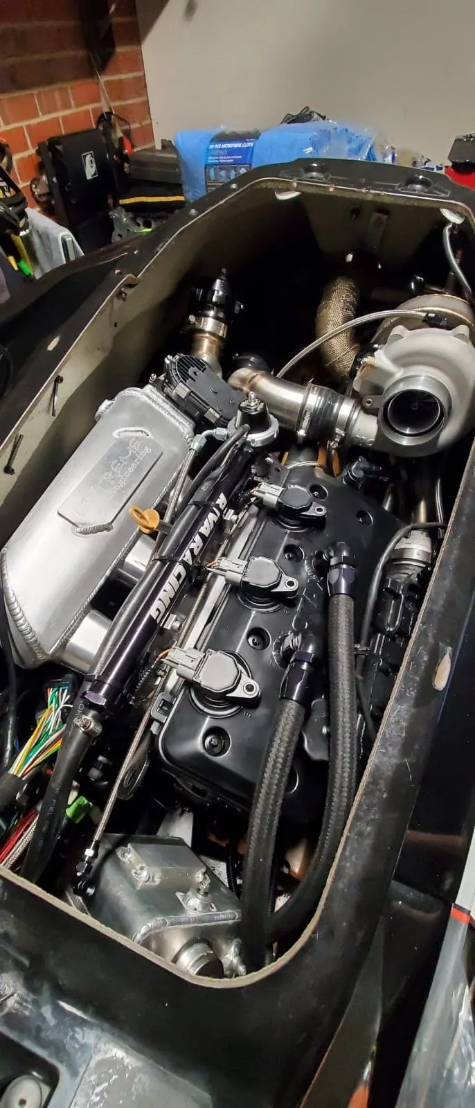 The 1.5L Rotax Seadoo on a Garrett G25-660, tuned to 20 psi